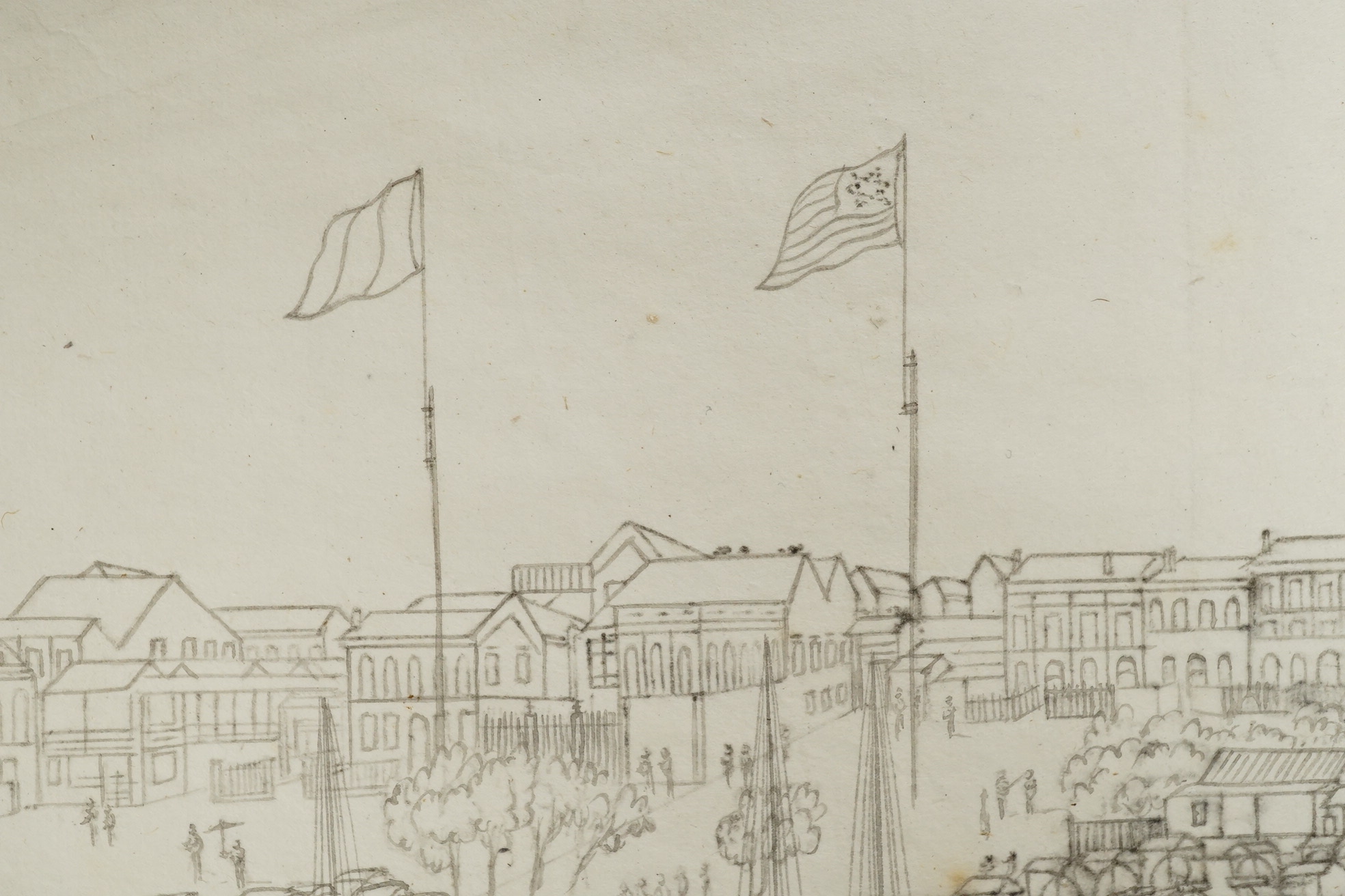 Chinese Guangzhou School , (mid 19th century), Album of 22 watercolours on pith paper and a pencil drawing on rice paper